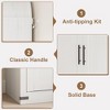 71.6" Tall Arched Kitchen Pantry Cabinet Farmhouse Storage with Doors, Large Bookshelf with Doors - 4 of 4