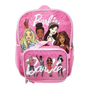 Barbie Backpack & Insulated Lunch Bag Detachable 2-Piece Set Pink Girls - 1 of 4