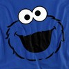 Sesame Street Cookie Monster Full Face Kids T Shirt For Youth  Royal  X Small - 2 of 4