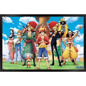 Trends International One Piece: Fishman Island - Crew On Deck Framed Wall Poster Prints - 1 of 4