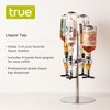 True 4 Bottle Liquor Tap, Whiskey Bottle Holder and Shot Pourer, Alcohol Dispenser for Home Bar, Silicone, Set of 1, Aluminum - 2 of 4