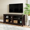Entertainment Center - TV Stand Supports up to 65-inch TVs - Traditional Design with 4 Cubbies and 2 Shelves by Lavish Home (Espresso) - 4 of 4