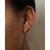 14K Gold Huggie Hoop Earrings for Women - Minimalist Small Hoops, Perfect Hypoallergenic Gift - 3 of 4