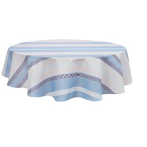 Izod Breakers Stripe 70" Round Tablecloth - 1 of 3