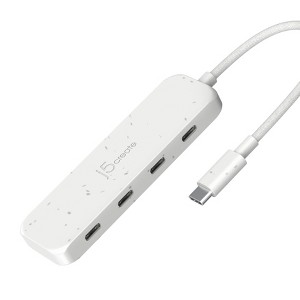 j5create Eco-Friendly USB-C to 4-Port USB-C Gen 2 Hub - 1 of 4