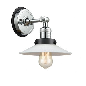 Halophane - 1 Light Wall Sconce In Industrial Style-8 Inches Tall and 8.5 Inches Wide - 1 of 1