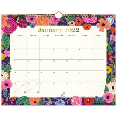 2022 Wall Calendar 15" x 12" Garden Party - Rifle Paper