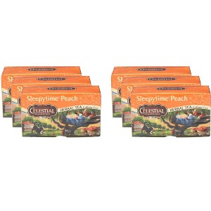 Celestial Seasonings Sleepytime Caffeine Free Peach Herbal Tea - Case of 6 - 20 Bags - 1 of 2