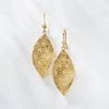 Ross-Simons Italian 18kt Gold Over Sterling Twisted Floral Drop Earrings - 3 of 4