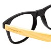 Coyote Eyewear Woodie Reading OR Blue Light Glasses Matte Black Bamboo Wood - 4 of 4