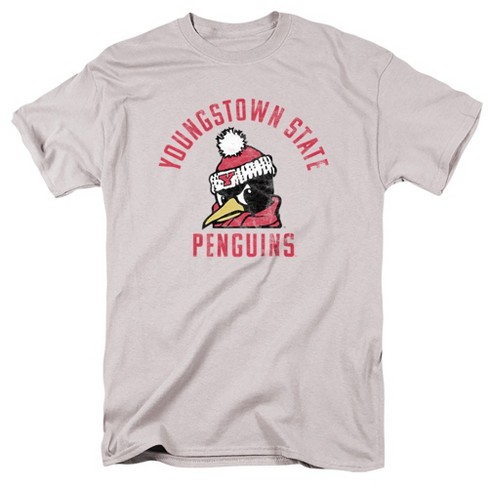 Campus Lab Youngstown State University Official Ysu Penguins Logo Adult T-shirt, Silver, Small 