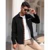 Clearlove Men's Plaid & Corduroy Paneled Shirt Textured Contrast Long-Sleeve Button-Up for Casual Layering - 3 of 4