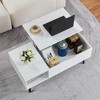 Kumasinova 39" Wood Lift Top Coffee Table,Storage Coffee Table with Hidden Compartment and Storage Shelf,Center Table for Living Room,Bedroom - 2 of 4