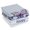 John Ritzenthaler Co. 100% Cotton Kitchen Towels, Butterfly Spring – Absorbent Dish Towels for Drying & Cleaning – Soft & Durable (Set of 4) - 2 of 4