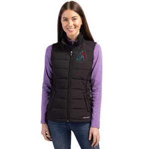 Arizona Diamondbacks Cutter & Buck Evoke Hybrid Softshell Recycled Womens Full Zip Vest - 1 of 1