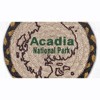 Earth Rugs Acadia Map Round 7" Coaster – Rustic Cabin & Coastal Home Decor - 2 of 3