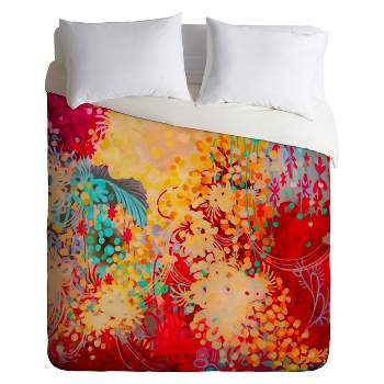 Stephanie Corfee Young Bohemian Lightweight Duvet Cover Queen Yellow - Deny Designs