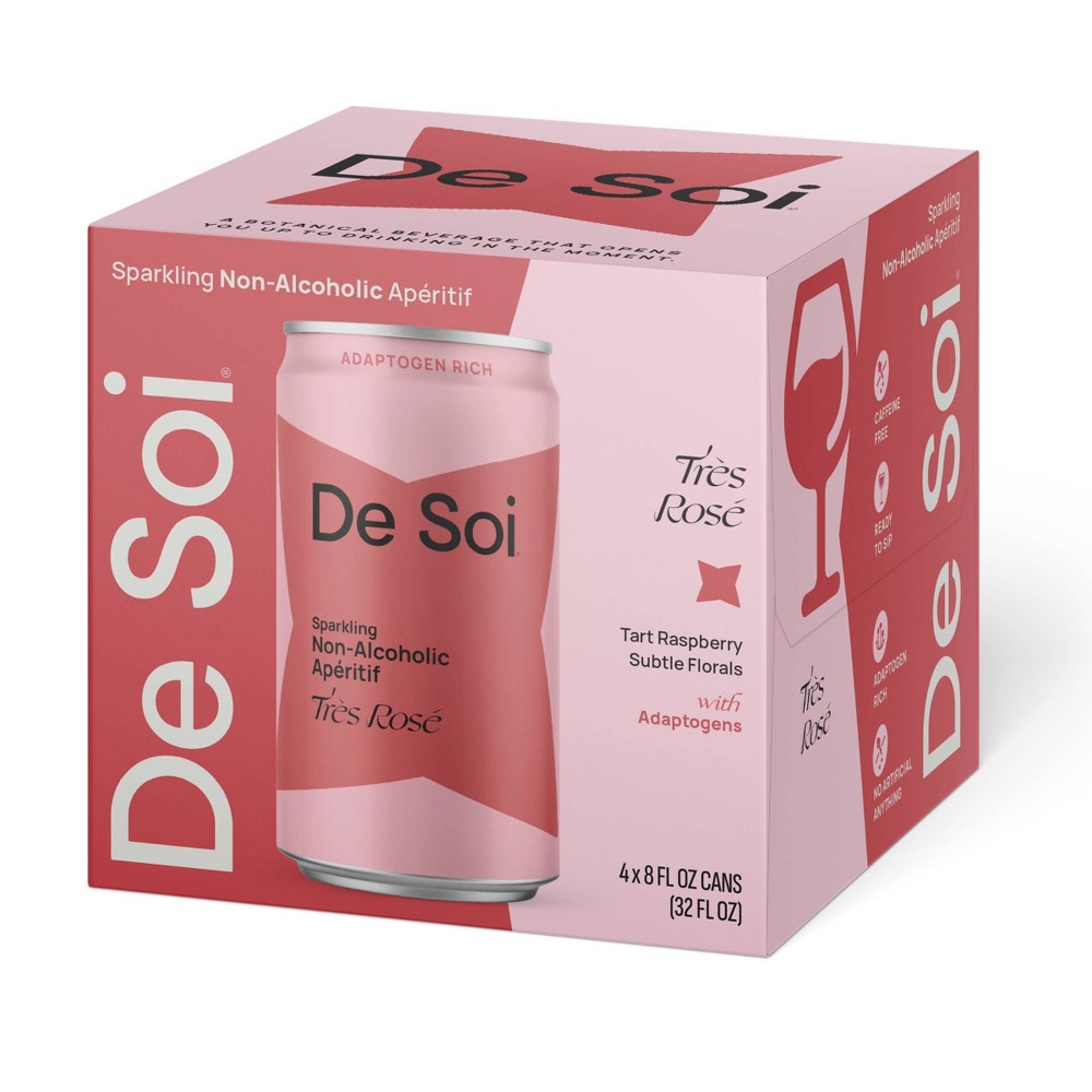 De Soi Très Rosé Non-Alcoholic Aperitif - 4pk/8 fl oz Cans