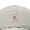 Dalix Lil Peach Embroidered Cotton Summer Cute Outdoor Baseball Cap Dad Hat Womens - 2 of 4