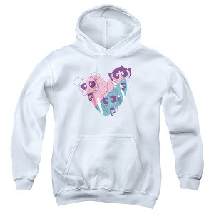 Boys’ Powerpuff Girls Powerpuff Heart Hooded Sweatshirt - 1 of 4