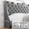 Bed Frame with Charging Station and Storage Shelf - 4 of 4