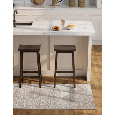 Grand Sofia Beige and Ivory Synthetic Runner Rug