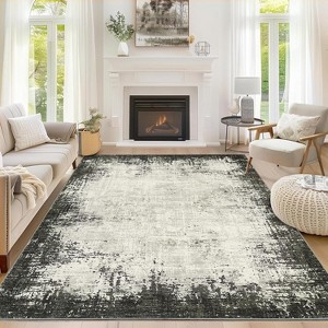 Washable Area Rugs for Living Room, Rug Foldable Low Pile Indoor Floor Carpet Throw Rugs for Bedroom Dining Room - 1 of 4