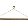 Hanging Macrame Wide Blanket Ladder Wood & Cotton by Foreside Home & Garden - 4 of 4