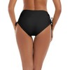 FIONECA Women's Bikini Bottoms Full Coverage Swim Bottoms Mid Waisted Swimsuit Bathing Suit Bottom - 3 of 4