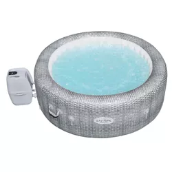 Bestway SaluSpa AirJet Inflatable 6 Person Honolulu Hot Tub Spa and Intex PureSpa Battery Powered Multi-Colored LED Spa Light