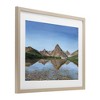 Stupell Industries Alpine Reflection Peaks Framed Print Under Glass - 2 of 4