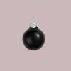 Northlight Mini Shiny Finish Glass Christmas Ball Ornaments - 1.5" (40mm) - Black - 40ct - 2 of 4