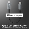 VENA 2 Pack USB C to Lightning Cable - 6 inch [Apple MFI Certified] 18W Fast Charging Power Delivery Nylon Braided Compatible with iPhone iPad - 4 of 4