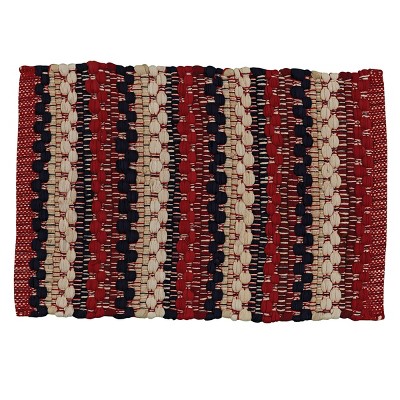 Park Designs Bridgewater Chindi Placemat Set - Red