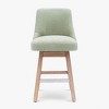 WestinTrends 26" Upholstered Swivel Counter Height Bar Stool - 4 of 4