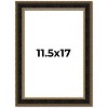 PosterPalooza | Ornate Brown Picture Frame - UV Acrylic, Foam Board Backing, Hanging Hardware - 2 of 4