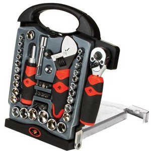 Performance Tool 1/4 and 3/8 in. drive 6 Point Stubby Socket and Tool Set 45 pc - 1 of 1