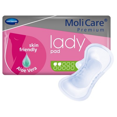 MoliCare Premium Lady Bladder Control Pads, Light Absorbency, 4.5 in x 10.5 in, 14 Count, 18 Packs, 252 Total