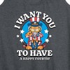 Women's - Garfield - Want You To Have A Happy Fourth Graphic Racerback Tank - 2 of 4
