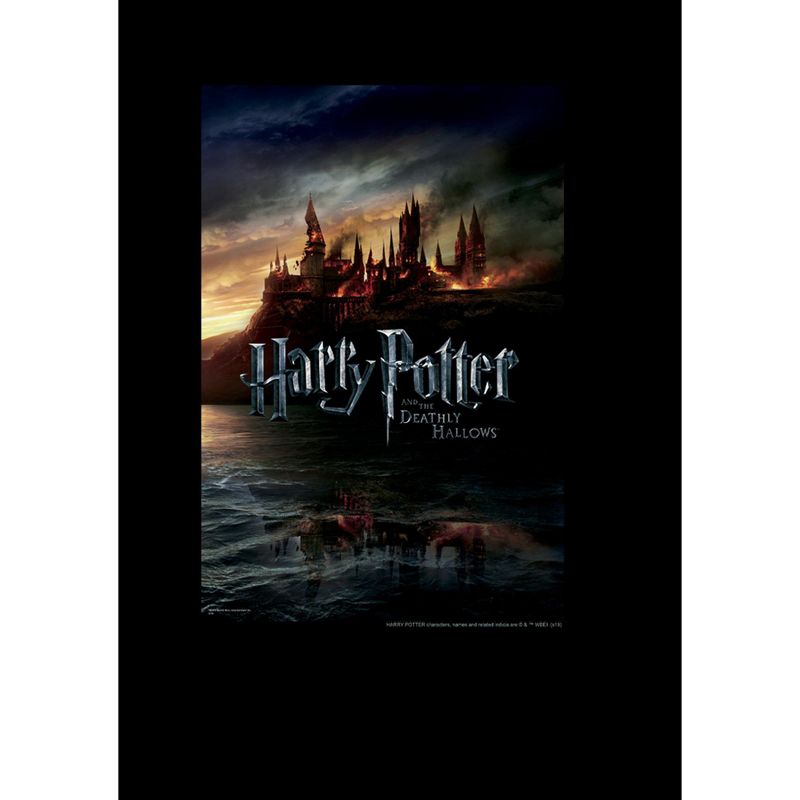 Boy's Harry Potter Deathly Hallows Hogwarts Poster T-Shirt, 2 of 6