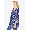 Woman Within Women's Plus Size V-Neck Pintucked Tunic - image 4 of 4