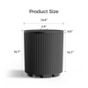 Syemin Umbrella Stand, Fillable Patio Umbrella Base, Heavy Duty Market Stand with Cover, Garden Umbrella Stand Table Raised, Black 14.8"*14.8"*16.7" - 3 of 4