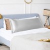 PiccoCasa Luxury Silky Satin Zipper Closure Silky Satin Body Pillowcases 1 Pc - 2 of 4
