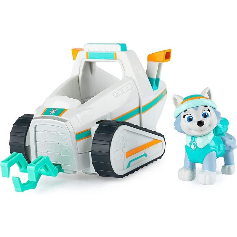 Paw Patrol Everest’s Snow Plow & Paw Patrol, Rex’s Dinosaur Rescue Vehicle with Collectible Action Figure Bundle, 2 of 4