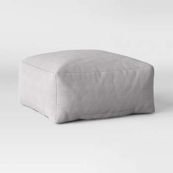 Modular Bean Bag Section Sofa Ottoman Gray - Room Essentials™