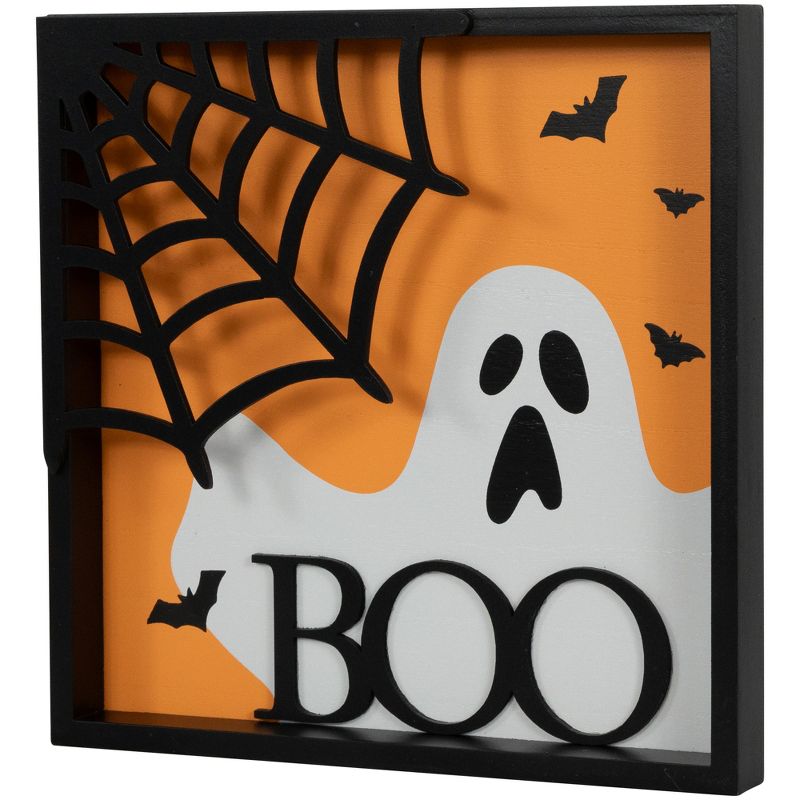Northlight 9.75" Framed 3D Boo Halloween Wall Sign, 3 of 7