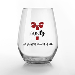 Creative Products Family is the Greatest Present 15 oz. Stemless Wine Glass - 1 of 1