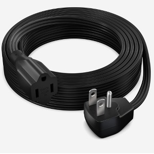 Maximm Extension Cord Heavy Duty Flat Wire 3-Prong Flat Plug, 14 AWG Power Cord - UL Certified - 1 of 4