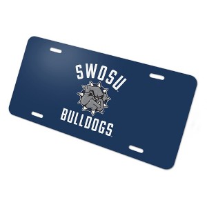 Southwestern Oklahoma State University Bulldogs Logo Novelty Metal Vanity Tag License Plate - 1 of 4
