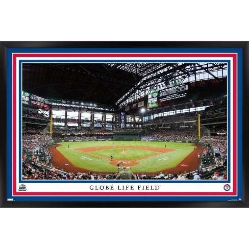 Globe Life Field Baseball Stadium Print, Texas Rangers Baseball